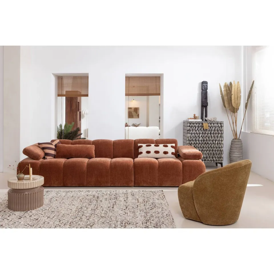 WOOOD Mojo Draaifauteuil - Bouclé - Beige Melange - 75x68x77, foto 3
