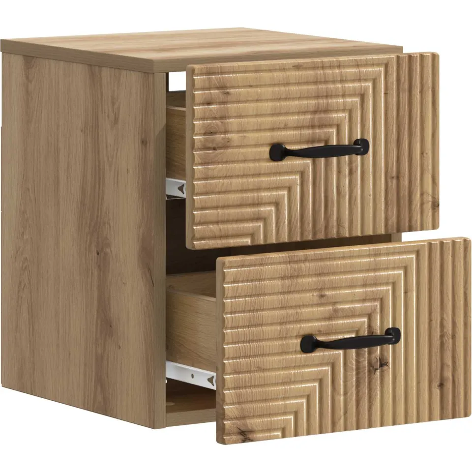 vidaXL Wandbeugel Bedkast Artisanaal eiken 34,5 x 33 x 40 cm, foto 3