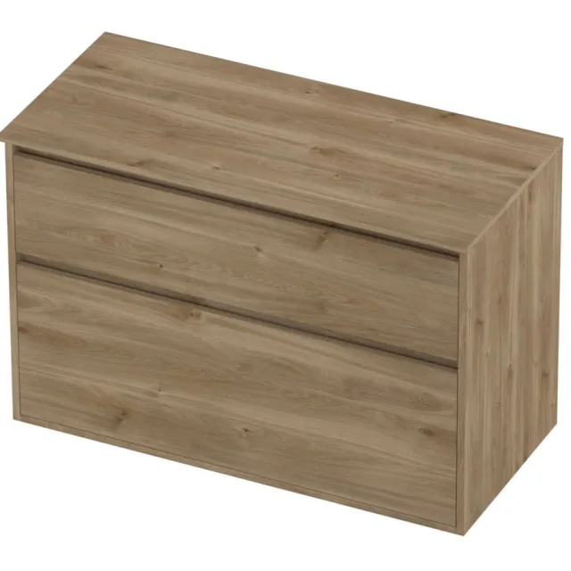 Proline Deck Badmeubelset Greeploos Asymmetrisch Kader 100x46x67 cm Cider Oak Eiken