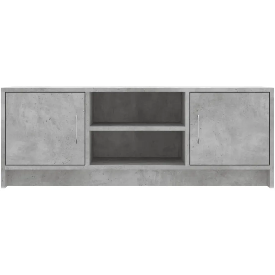 vidaXL Tv-meubel 102x30x37,5 cm bewerkt hout betongrijs