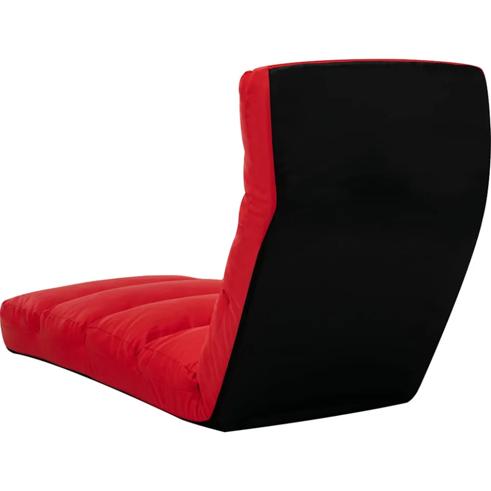 vidaXL Vloerstoel inklapbaar kunstleer rood, foto 3