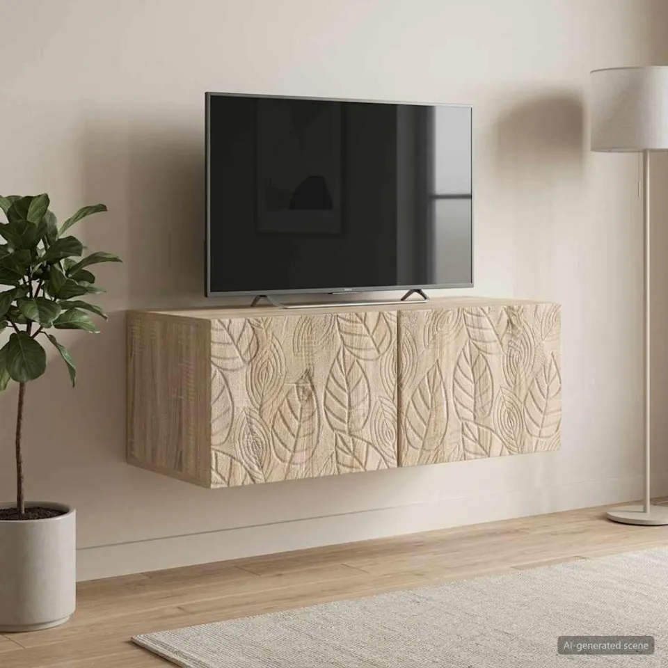 vidaXL Wandbeugel TV-kast 78,5 x 41 x 30 cm Sonoma Eiken Bewerkt hout, foto 3