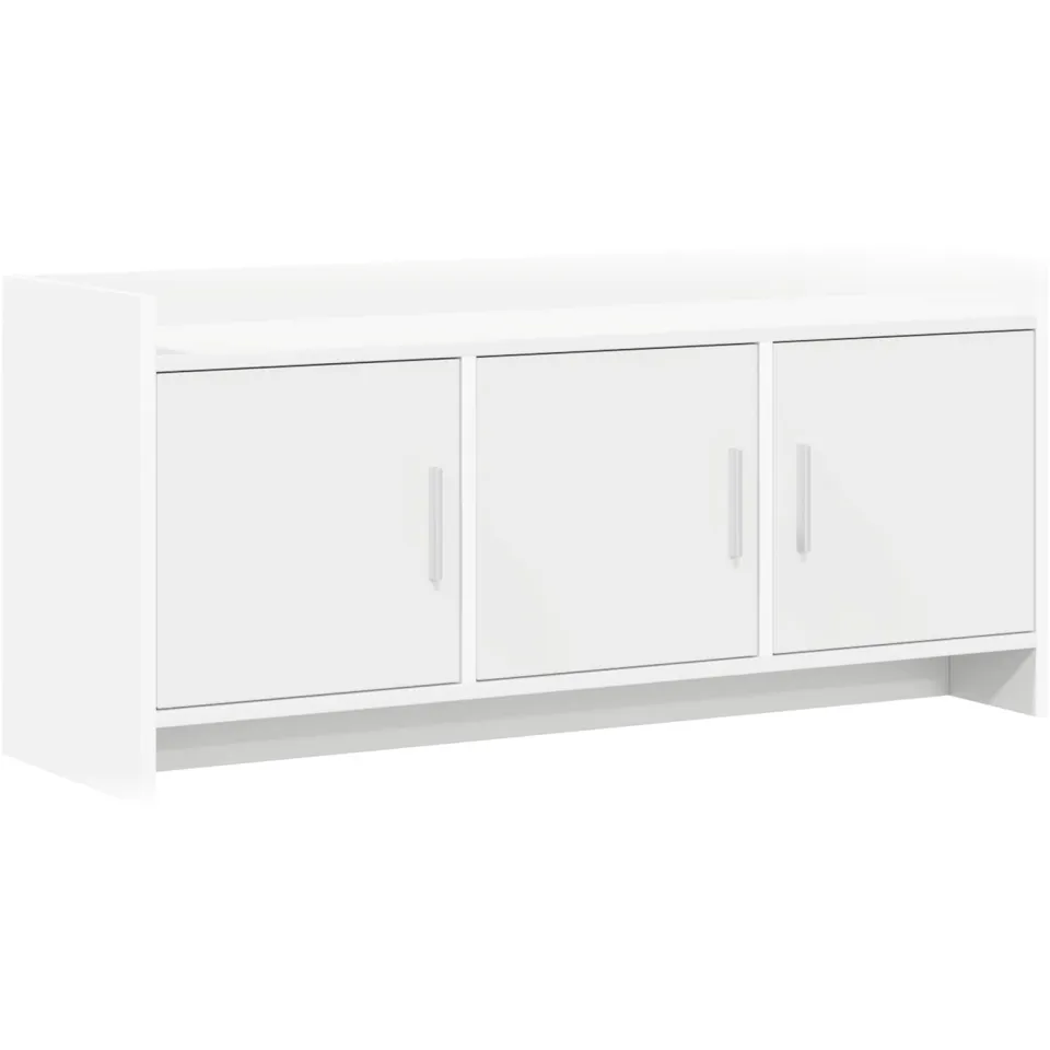 vidaXL TV-kast 102 x 33 x 47 cm Wit Bewerkt hout