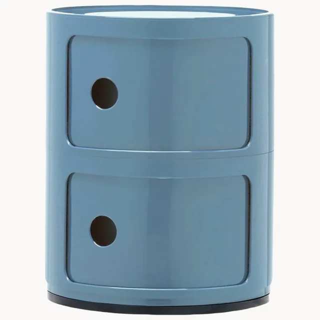 Kartell Design container Componibili, 2 modules, H 40 cm blauw