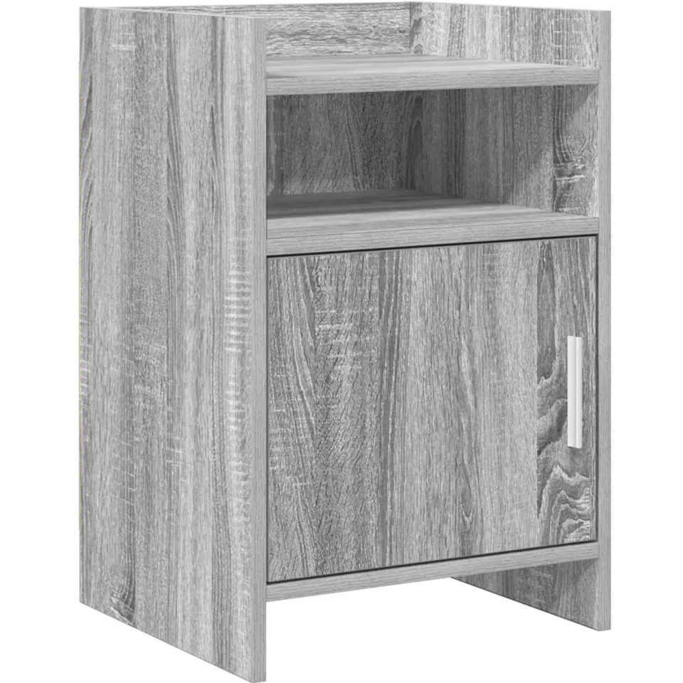 vidaXL Nachtkastjes Grijs Sonoma 40 x 36 x 60 cm Bewerkt hout, foto 3