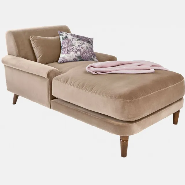 Loberon Chaise longue Jouvrelle beige