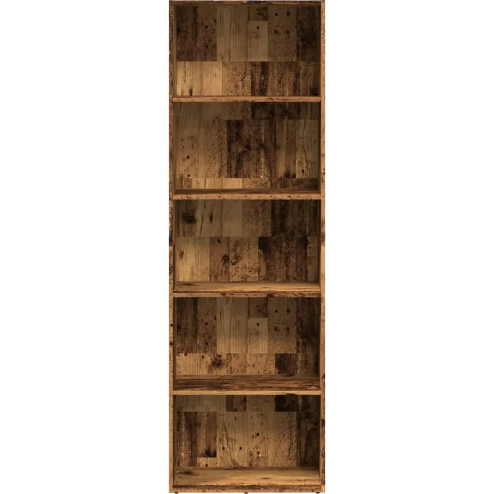 vidaXL Boekenkast 60x30x189 cm bewerkt hout oud houtkleurig bruin, foto 2