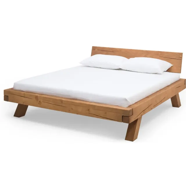bed Romeo vurenhout bruin