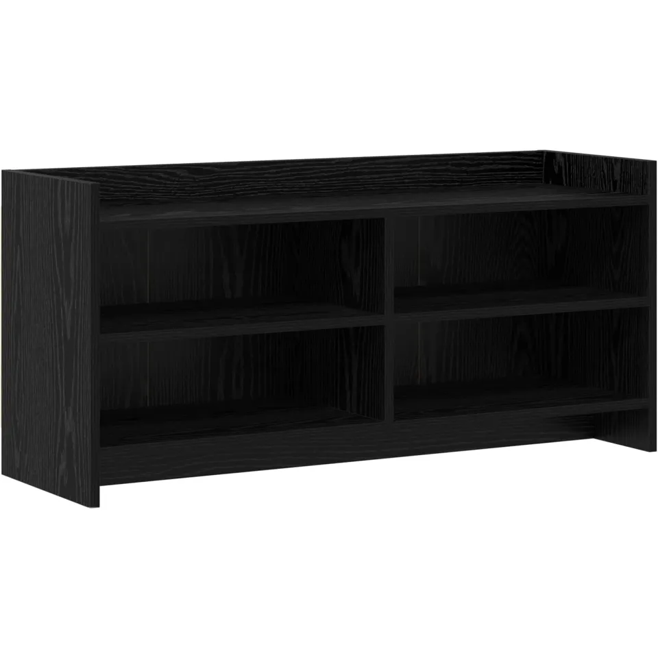 vidaXL TV-kast 100 x 33 x 47 cm Zwart eiken Bewerkt hout