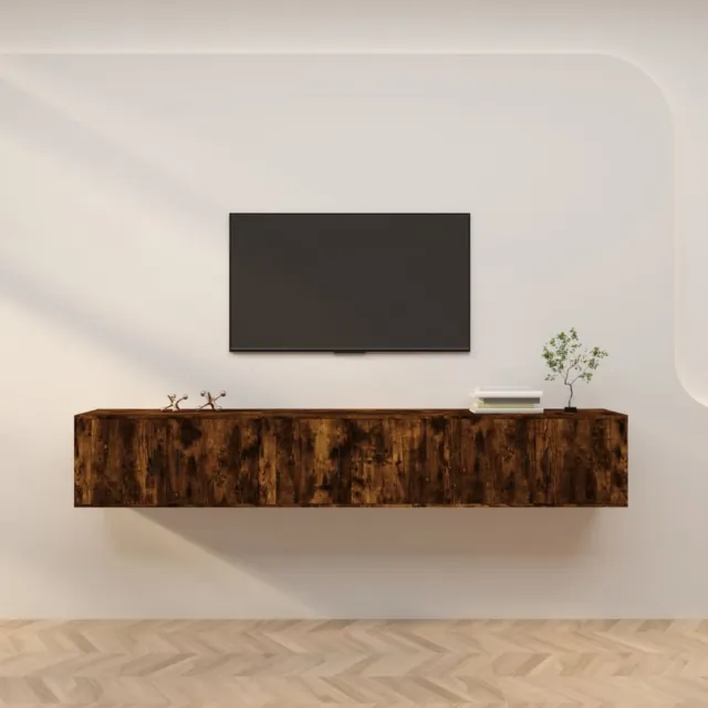 vidaXL Tv-wandmeubels 3 st 80x34,5x40 cm gerookt eikenkleurig Bruin
