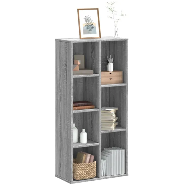 vidaXL Boekenkast 50x25x105 cm bewerkt hout grijs sonoma eikenkleurig
