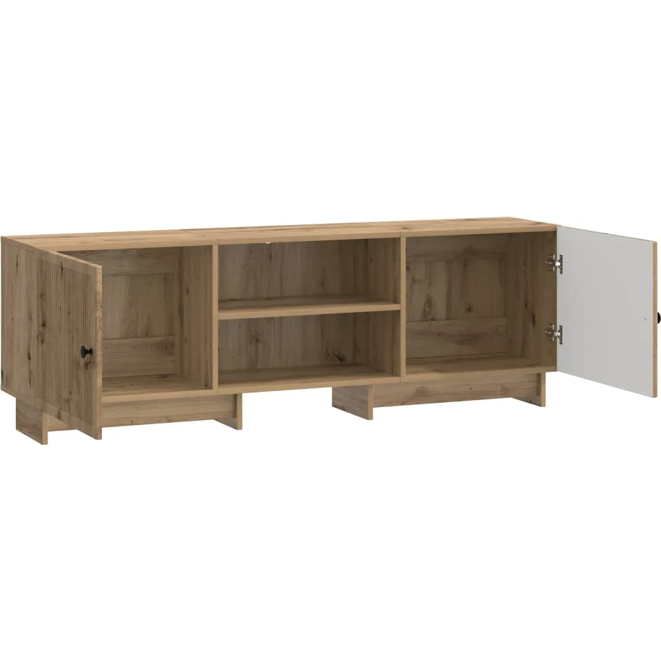 vidaXL TV-kast 150 x 31 x 50 cm Artisanaal eiken Geconstrueerd hout, foto 4