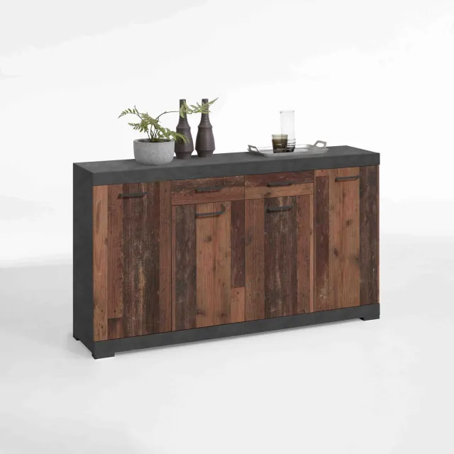 dressoir Hermes Vintage bruin Bruin | Grijs