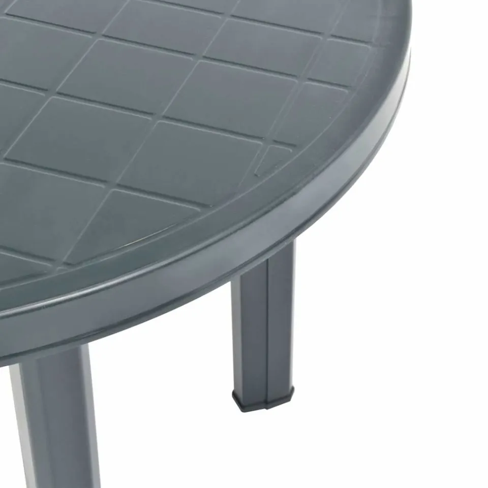 vidaXL Tuintafel 89 cm kunststof groen, foto 3
