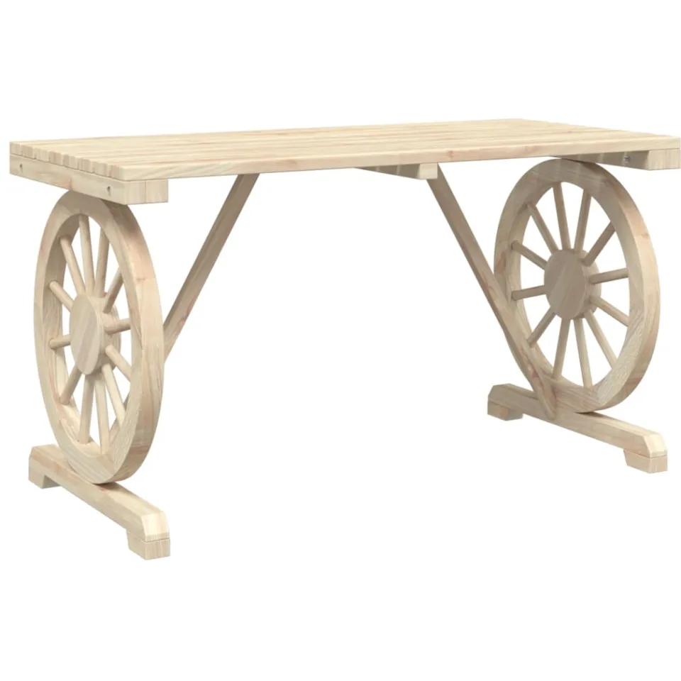 vidaXL Tuintafel 115x55x65 cm massief vurenhout bruin, foto 4