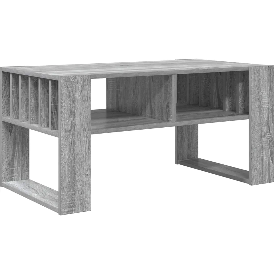 vidaXL Salontafel Grijs Sonoma 92 x 49,5 x 45 cm Bewerkt hout, foto 3