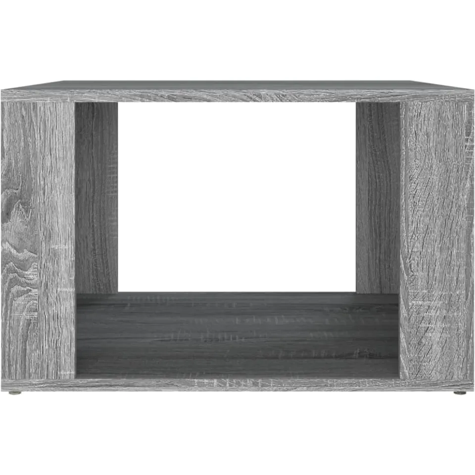 vidaXL Nachtkastje 57x55x36 cm bewerkt hout grijs sonoma eikenkleurig, foto 4