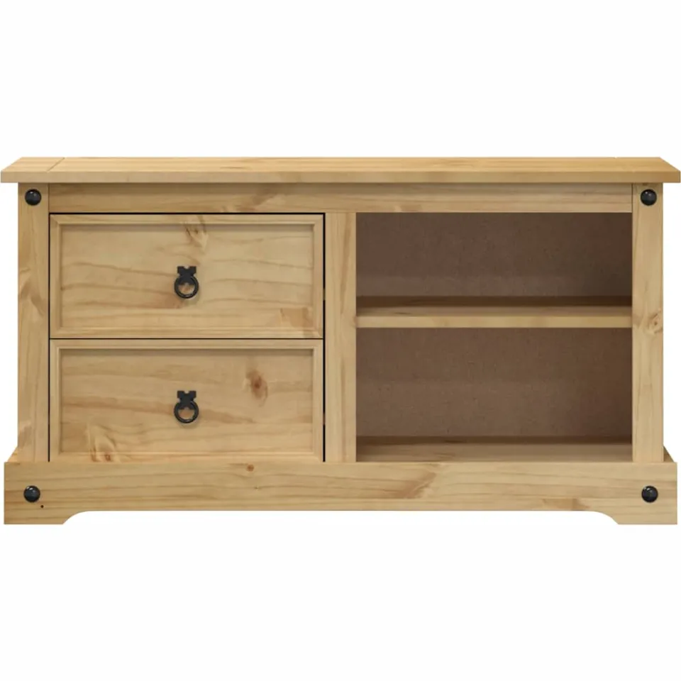 vidaXL Tv-meubel Corona 100x40x52 cm massief grenenhout bruin, foto 4