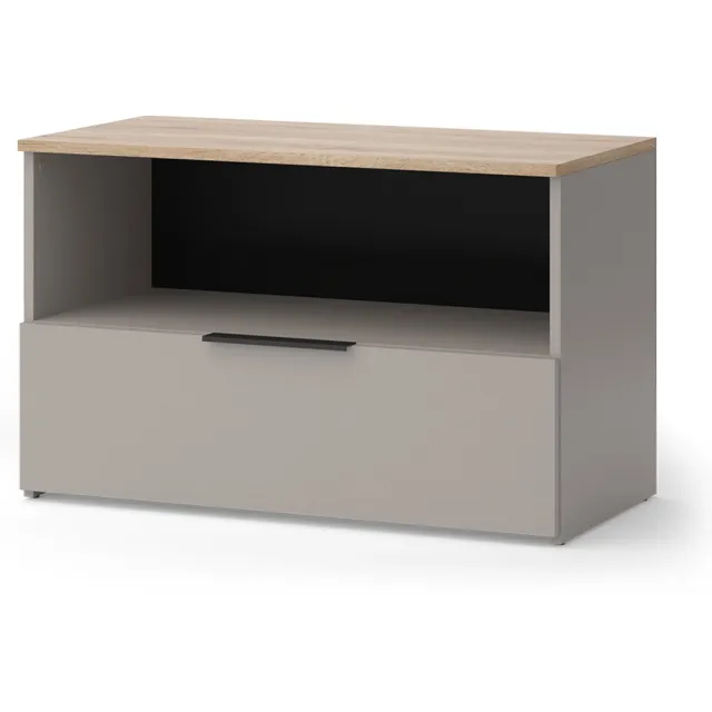Vicco Wido Sideboard – 80 x 50 cm met 1 gesloten compartiment Grijs