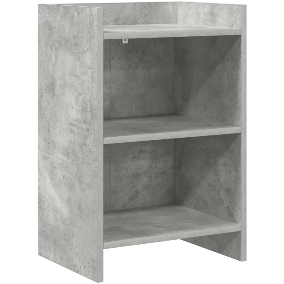 vidaXL Nachtkastjes Betongrijs 40 x 30 x 60 cm Bewerkt hout grijs, foto 3