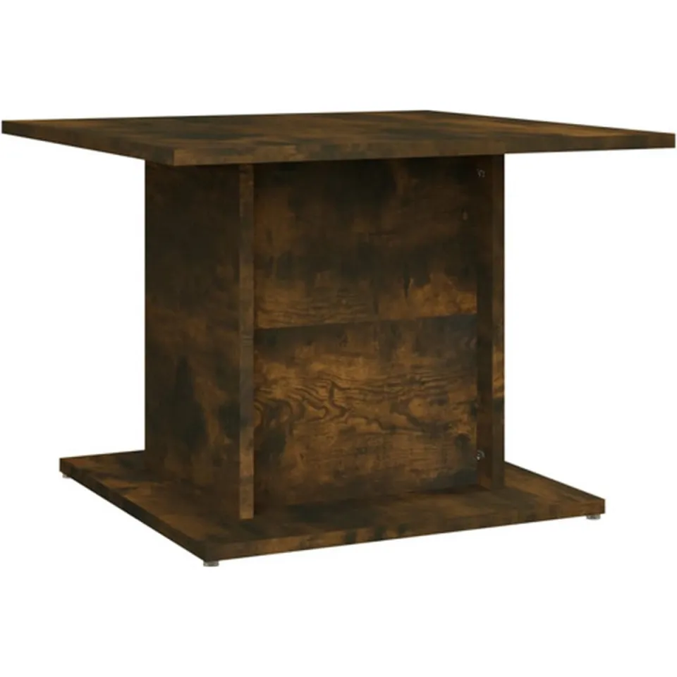 vidaXL Salontafel 55,5x55,5x40 cm bewerkt hout gerookt eikenkleurig Bruin
