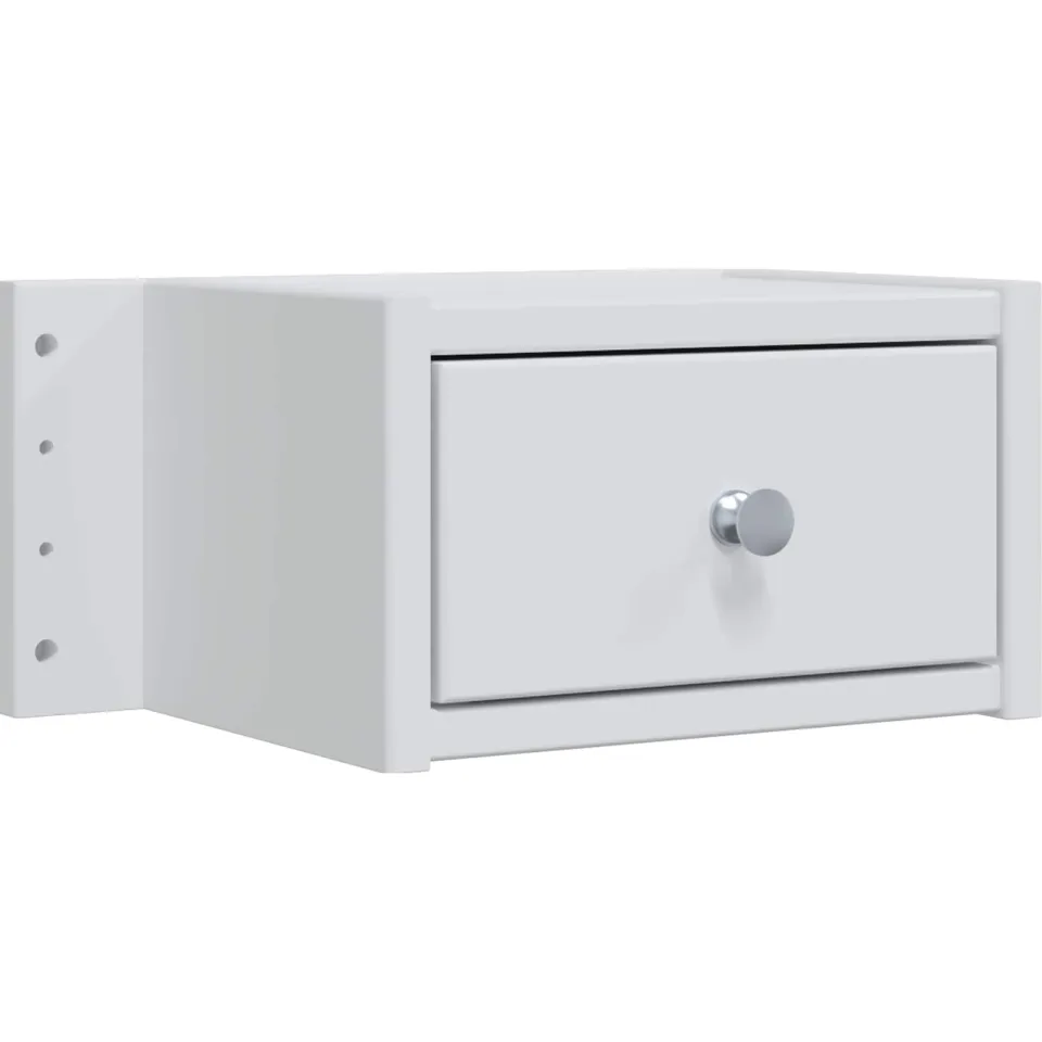 vidaXL Toilettafel Set FAUSKE 3 st Wit 76 x 50 x 143 cm