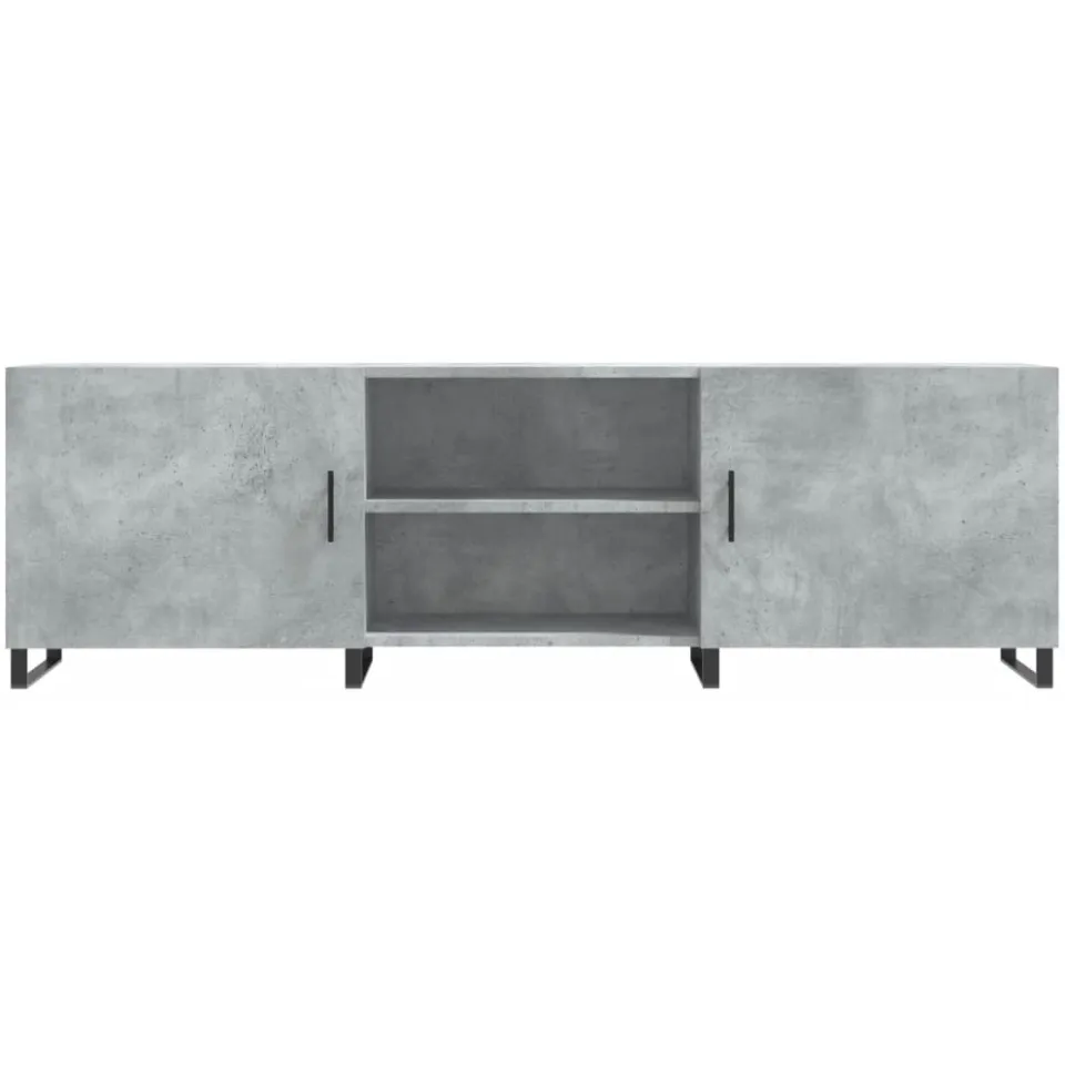 vidaXL Tv-meubel 150x30x50 cm bewerkt hout betongrijs grijs