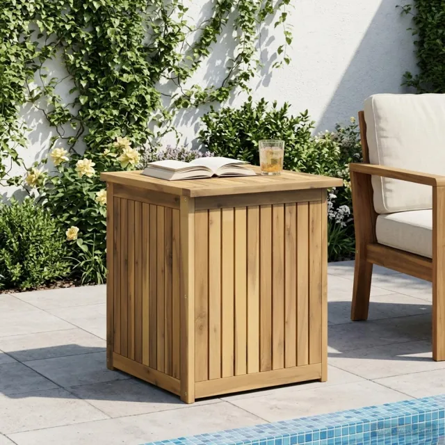 vidaXL Tuinopslagdoos Massief Acaciahout 48,5 x 49 x 53,5 cm bruin, foto 2