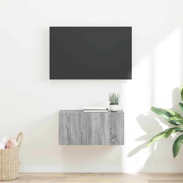 vidaXL TV Wandkast 60 x 31 x 29,5 cm Grijs Sonoma Bewerkt hout, foto 2