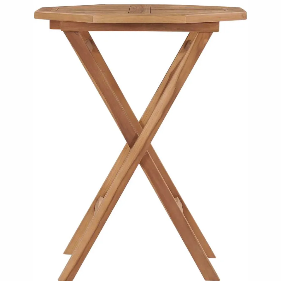 vidaXL Tuintafel inklapbaar 60x60x75 cm massief teakhout bruin, foto 2