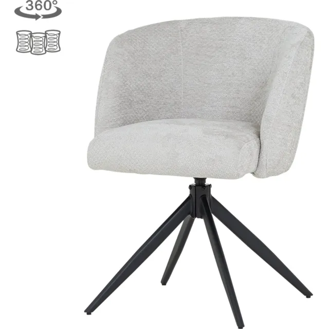 Tower Living Cuvio armchair 360? - PS - Movie 196 Shell Wit