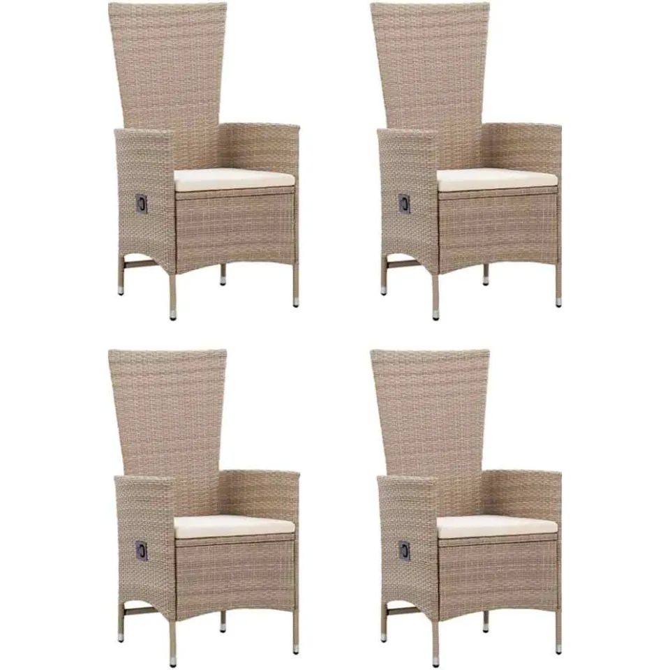 vidaXL 5-delige Tuinset beige, foto 3