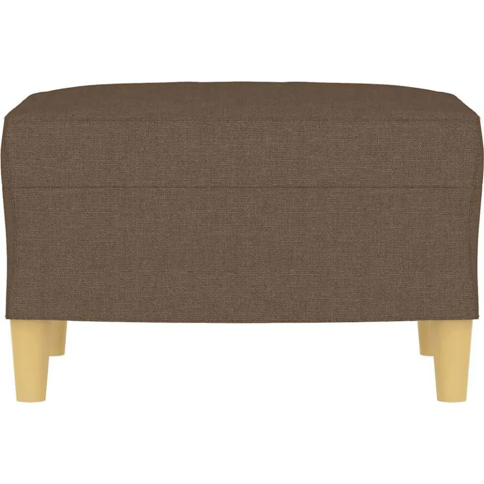 vidaXL Voetenbank 60x50x41 cm stof bruin