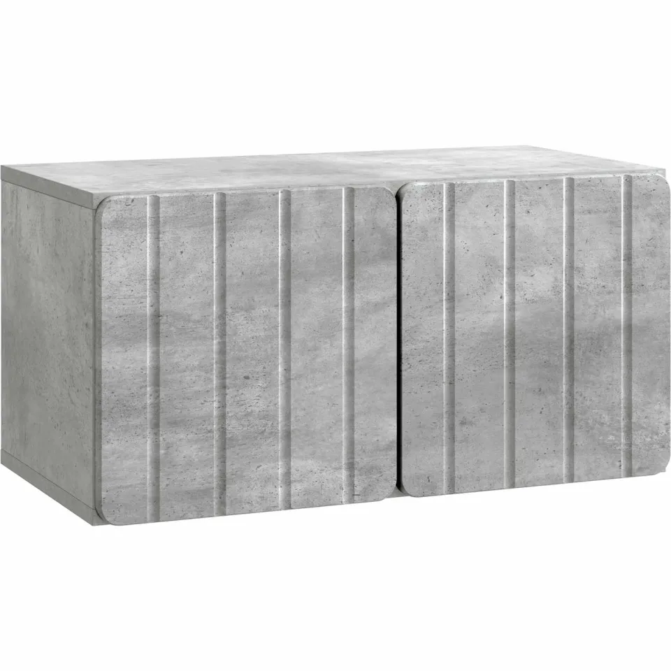 vidaXL Wandbeugel TV-kast 59,5 x 31 x 30 cm Betongrijs Bewerkt hout grijs, foto 3