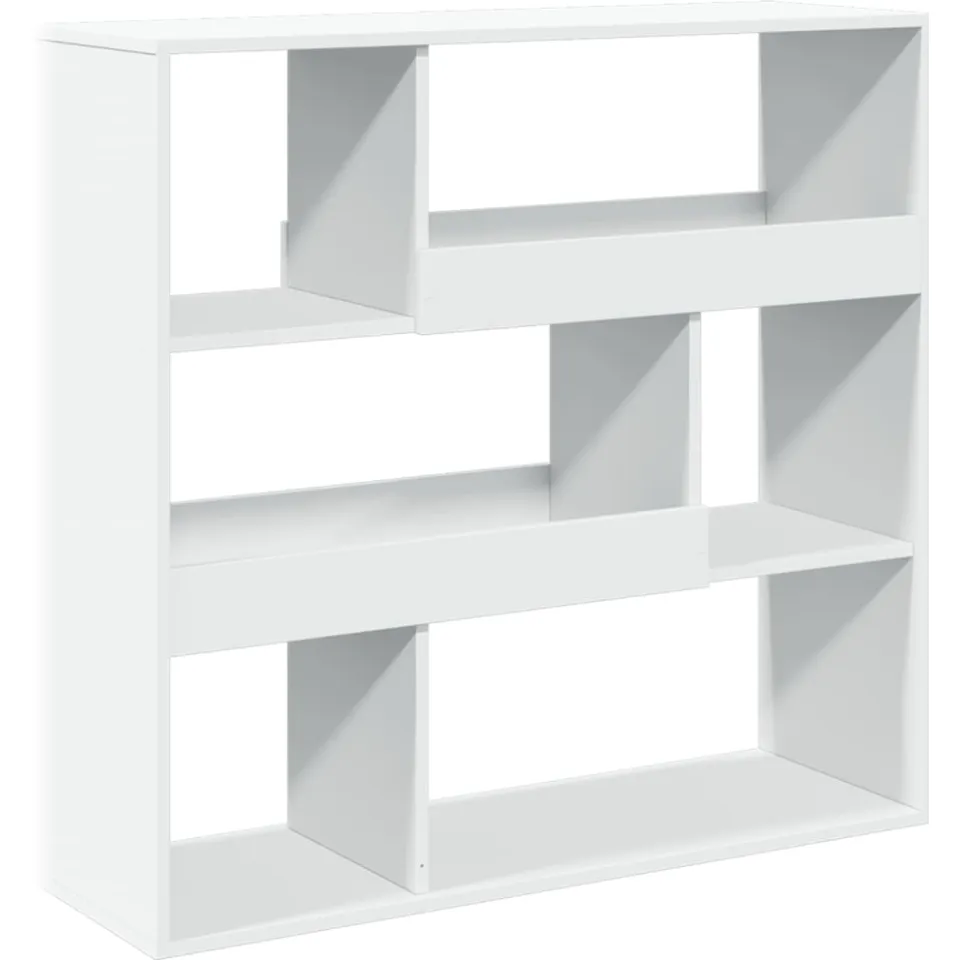 vidaXL Kamerscherm 100x33x94,5 cm bewerkt hout wit, foto 3