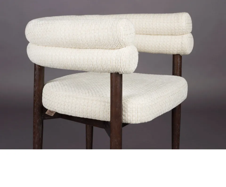 Dutchbone Sela eetkamerstoel off white, foto 4