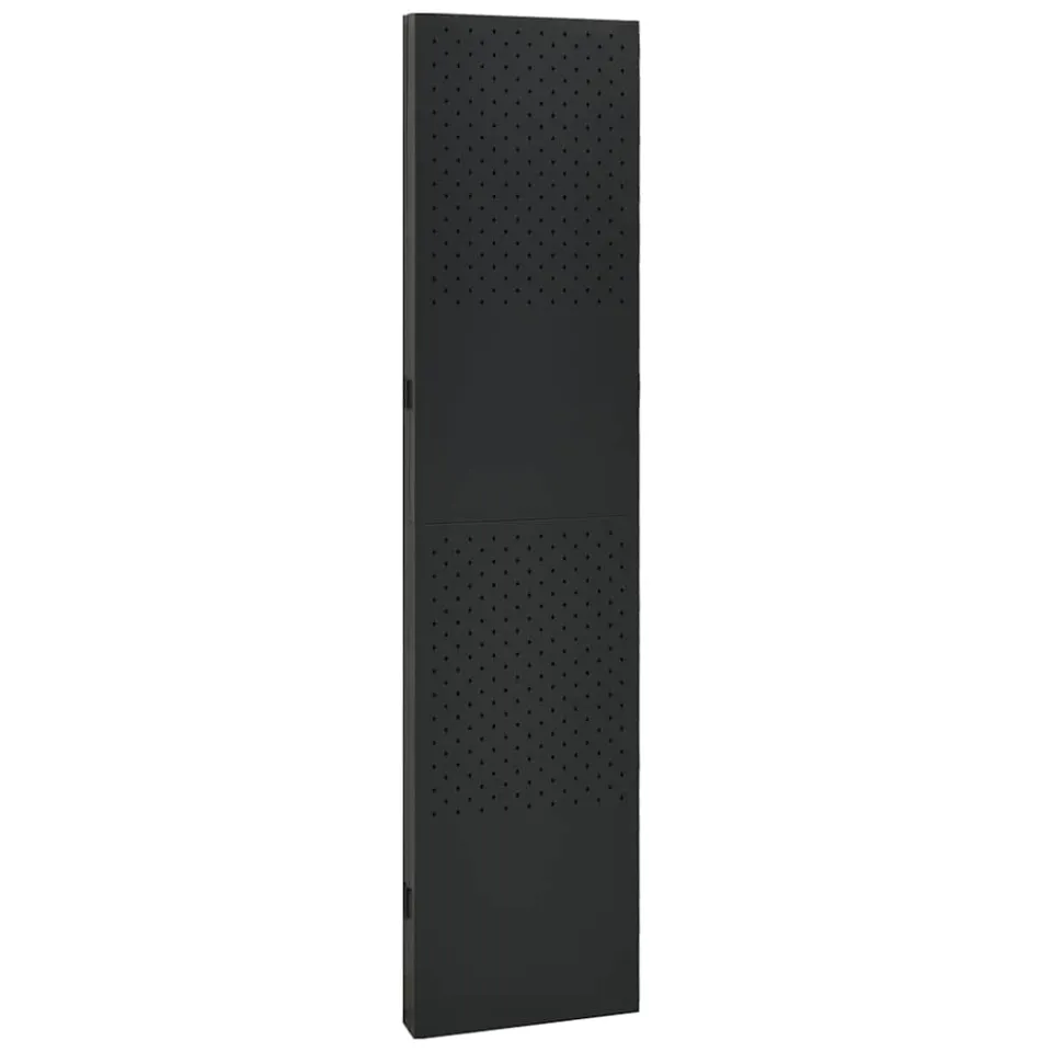 vidaXL Kamerscherm met 4 panelen 160x180 cm staal zwart, foto 4