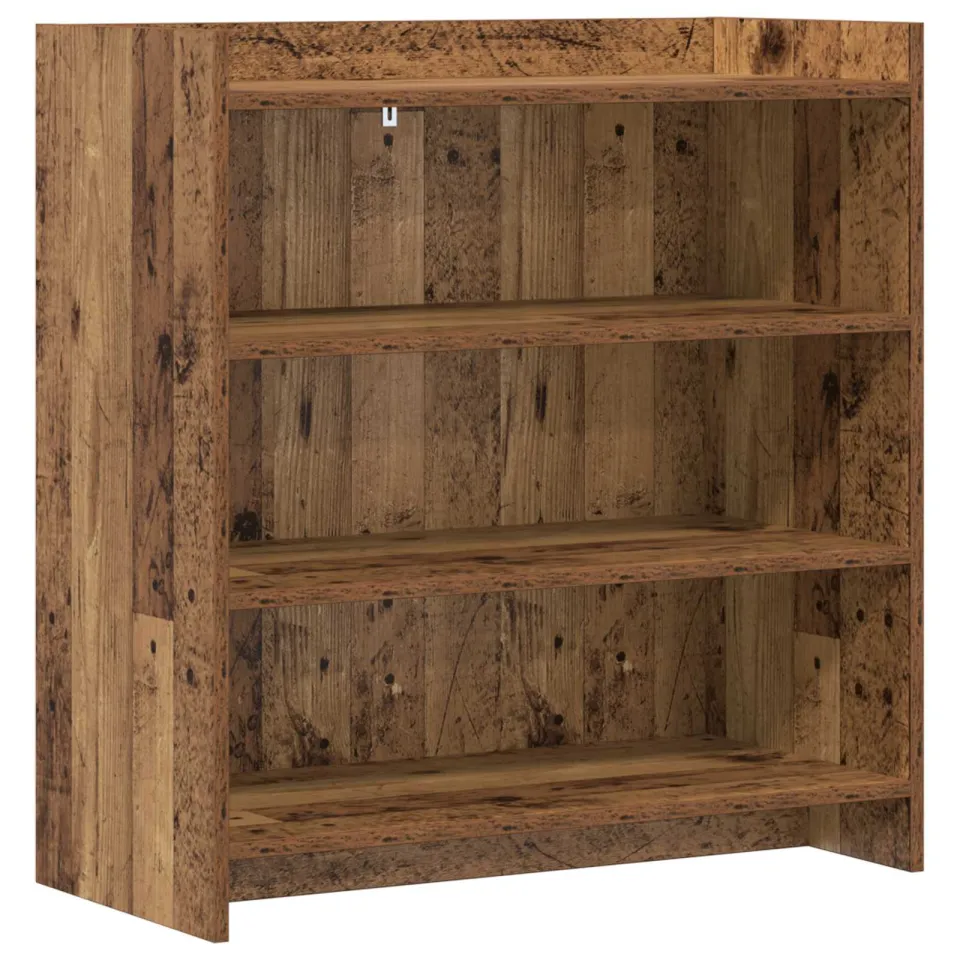 vidaXL Dressoir Oud hout 75 x 36 x 80 cm Bewerkt hout bruin, foto 3