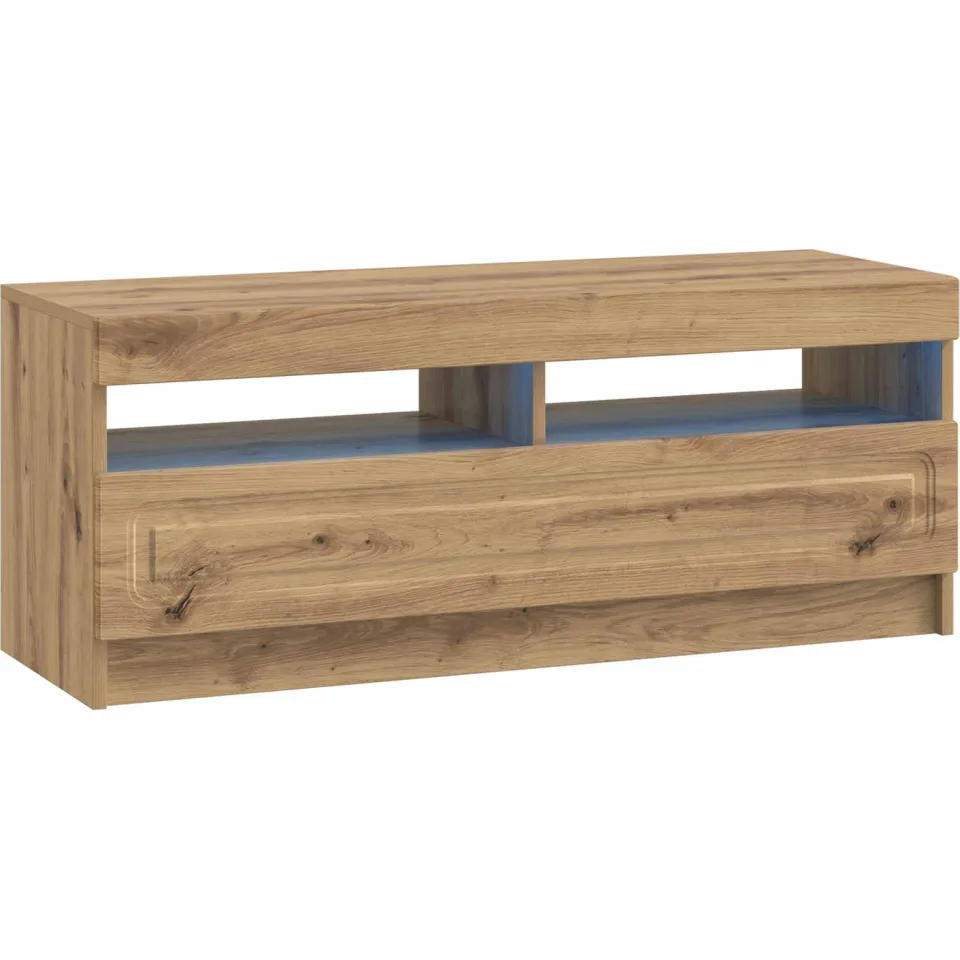 vidaXL LED tv-meubel Artisanaal eiken Bewerkt hout, foto 3