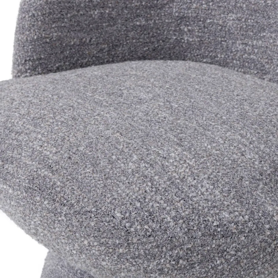 WOOOD Shuffle Draaifauteuil - Melange - Grijs - 72x73x71, foto 5