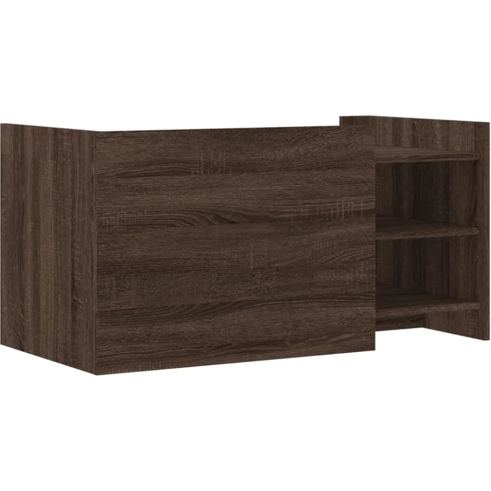 vidaXL Salontafel 100x50x50 cm bewerkt hout bruin eikenkleurig, foto 4