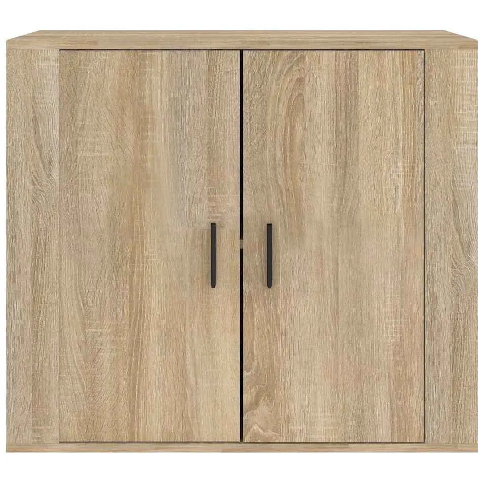 vidaXL Dressoir 80x33x70 cm bewerkt hout sonoma eikenkleurig, foto 4