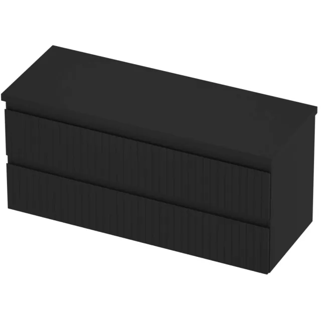 Proline Deck Badmeubelset Symmetrisch Gefreesd 120x46x55 cm Mat Zwart