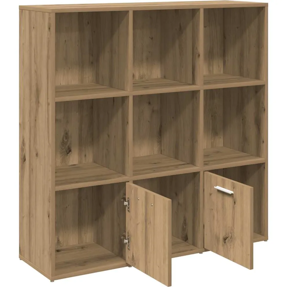 vidaXL Boekenkast 98x29x97,5 cm bewerkt hout artisanaal eikenkleur, foto 4