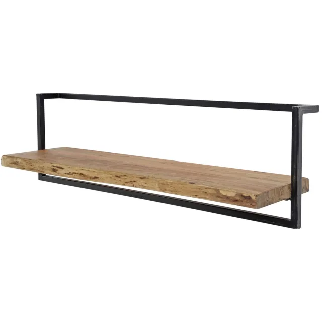 Giga Living Giga Meubel Wandplank Edge - Naturel Acaciahout - 100x25x30cm