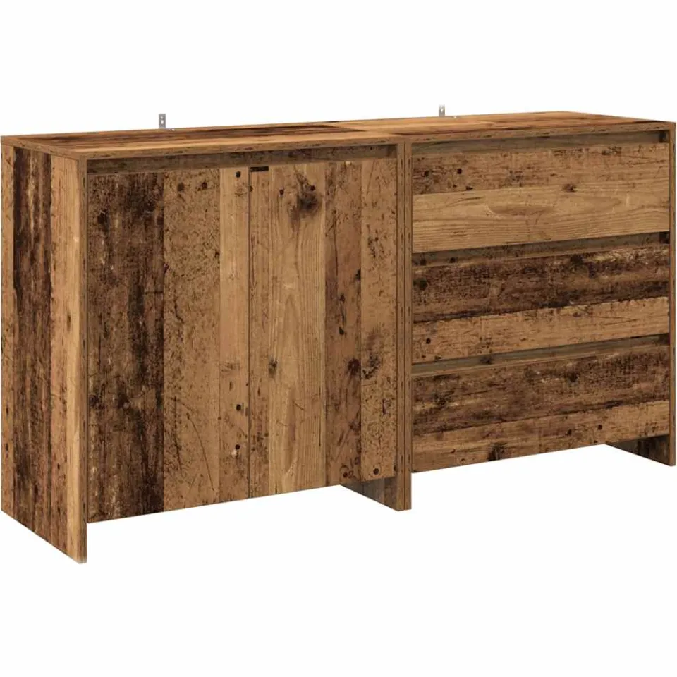 vidaXL 2-delige Dressoirs bewerkt hout oud houtkleurig bruin, foto 3