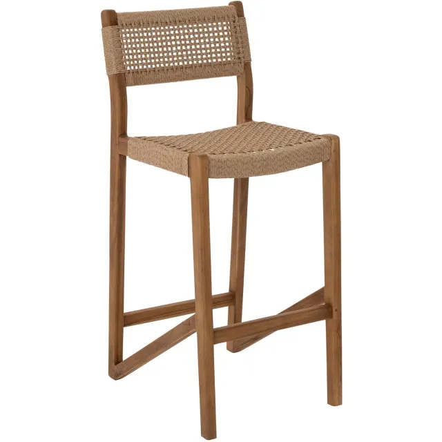 J-Line Barstoel Cakra Teak Hout Naturel