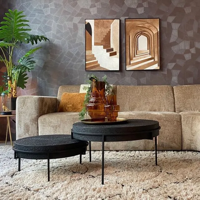 Reefs Interior Salontafel Set Jasper - Zwart