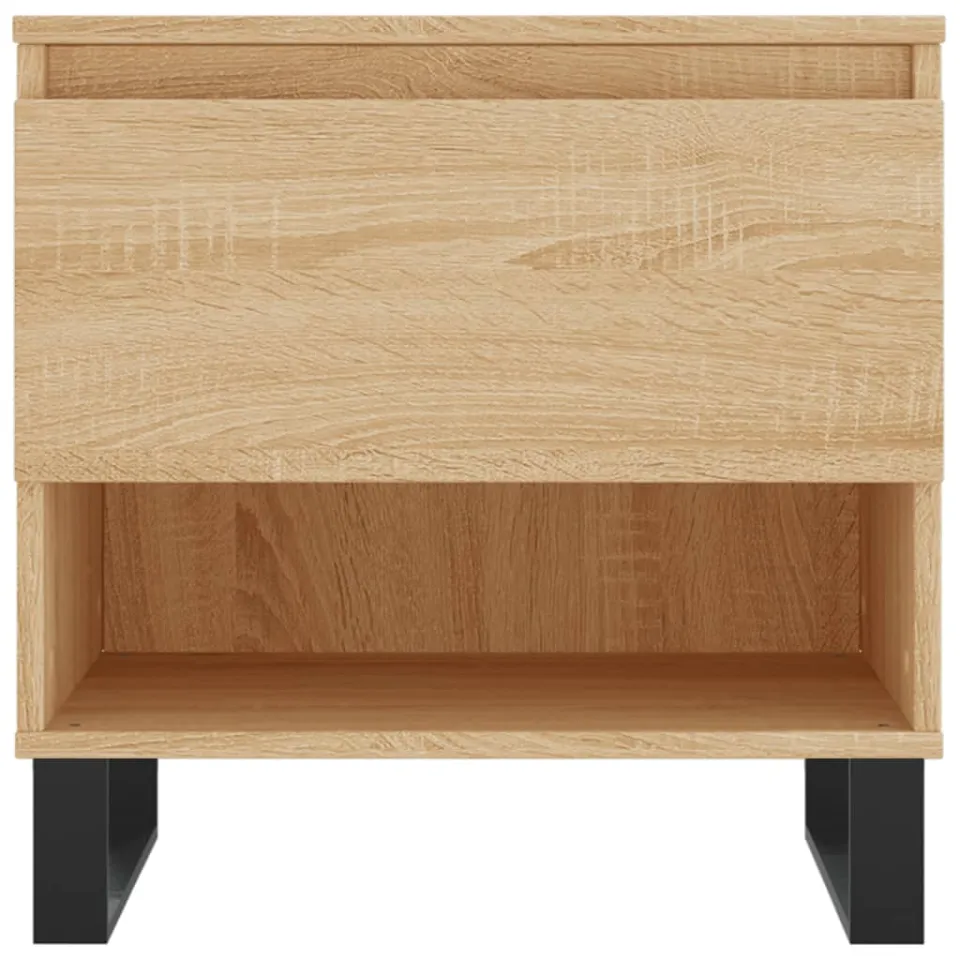 vidaXL Salontafels 2 st 50x46x50 cm bewerkt hout sonoma eikenkleurig, foto 4