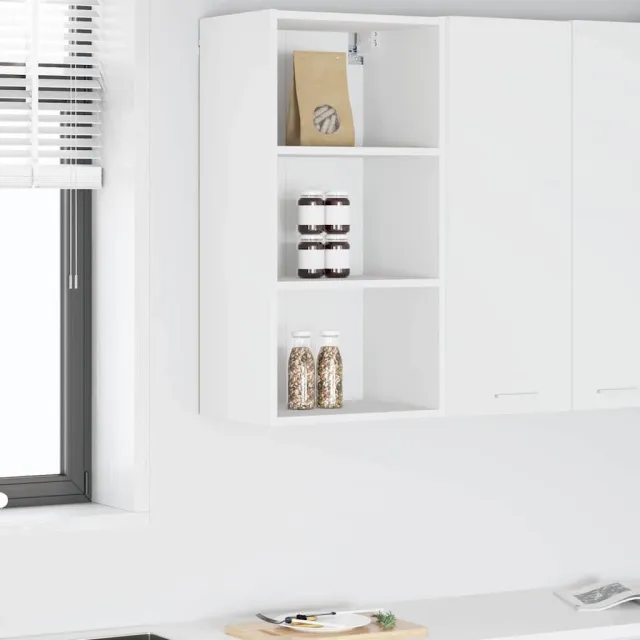 vidaXL Hangkast Wit 40 x 29,5 x 80 cm Bewerkt hout